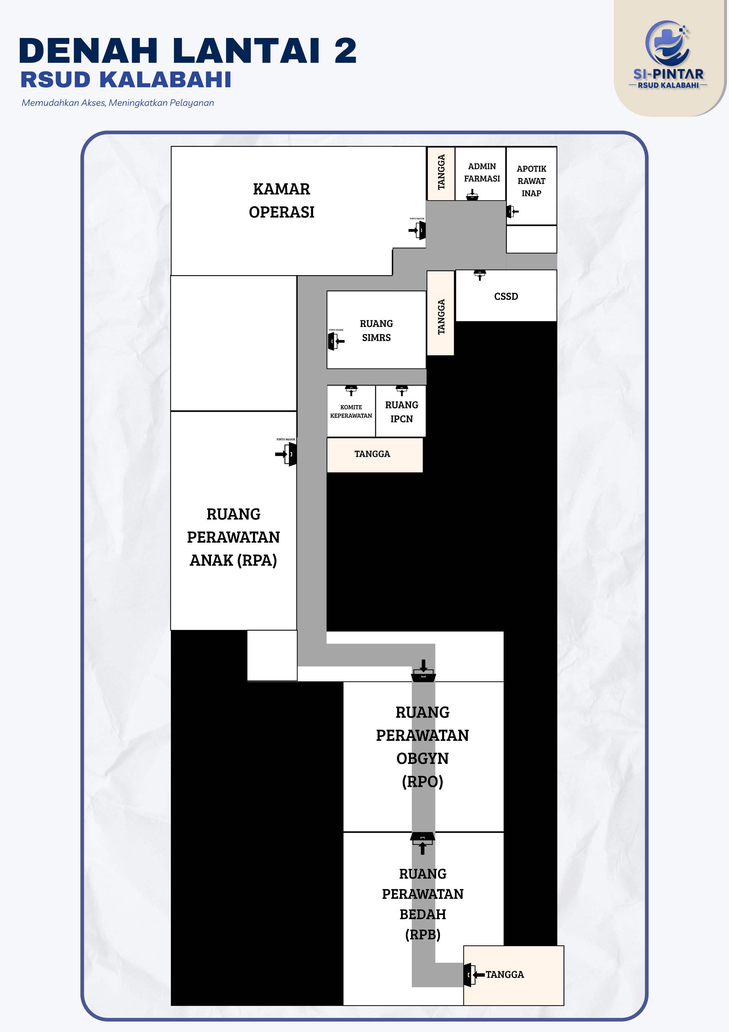 Denah Lantai 2 RSUD Kalabahi (A4 Portrait)
